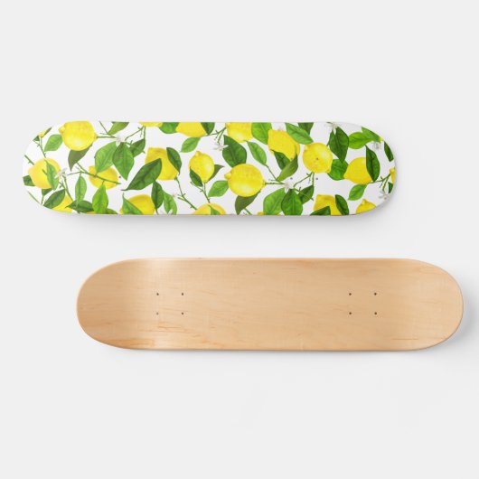Waterverf Lemon Persoonlijk Skateboard (Horizontaal)