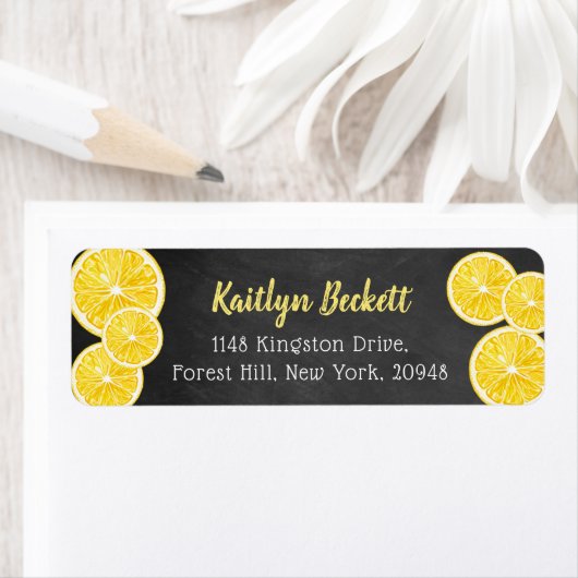 Waterverf Lemon plakken label (Insitu)