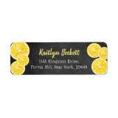 Waterverf Lemon plakken label (Voorkant)