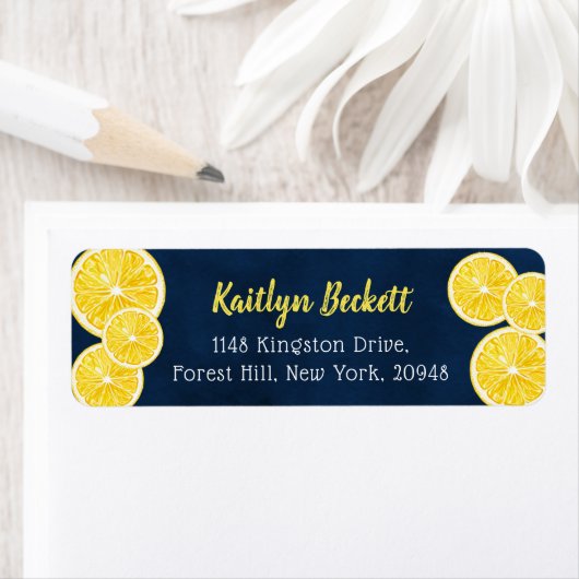 Waterverf Lemon plakken label (Insitu)