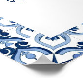 Waterverf Lemon Positano Vrijgezellenfeest Spellet Poster (Hoek)