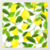 Waterverf Lemon Raamsticker (Vel)