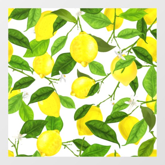 Waterverf Lemon Raamsticker (Vel)