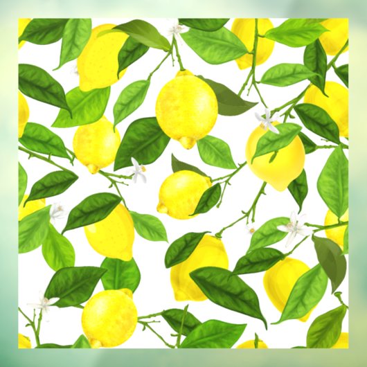 Waterverf Lemon Raamsticker (Vel 3)