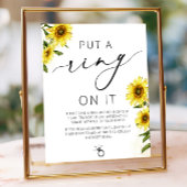 Waterverf Lemon Ring Spel Vrijgezellenfeest Sign Poster