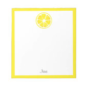 Waterverf Lemon Slice Notitieblok (Voorkant)