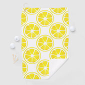 Waterverf Lemon Slice Pattern Golfhanddoek (Insitu)