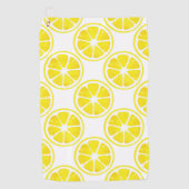 Waterverf Lemon Slice Pattern Golfhanddoek (Voorkant)
