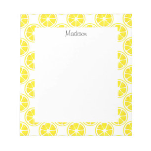Waterverf Lemon Slice Pattern Notitieblok