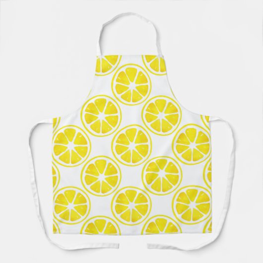 Waterverf Lemon Slice Pattern Schort (Voorkant)
