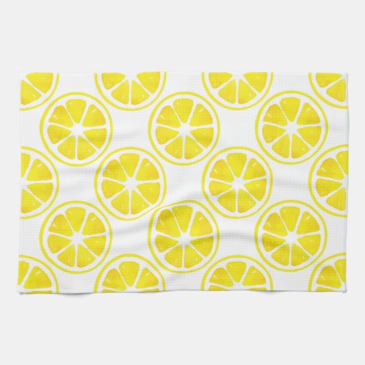 Waterverf Lemon Slice Pattern Theedoek (Horizontaal)