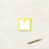 Waterverf Lemon Slice Post-it® Notes (Op bureau)
