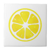 Waterverf Lemon Slice Tegeltje (Voorkant)