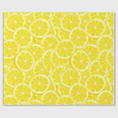 Waterverf Lemon Slices Cadeaupapier (Vlak)