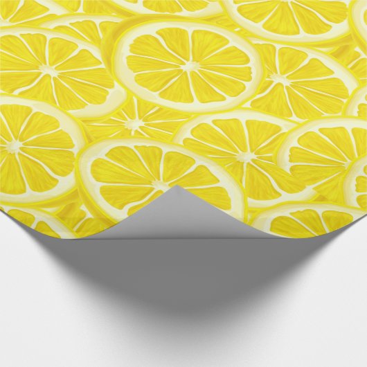 Waterverf Lemon Slices Cadeaupapier (Hoek)