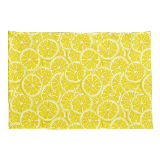 Waterverf Lemon Slices Kussensloop (Achterkant-Rechts)