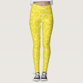 Waterverf Lemon Slices Leggings (Voorkant)