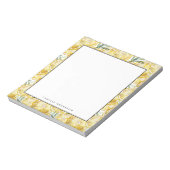 Waterverf Lemon Slices Pattern Personalized Notitieblok (Linkerzijde)