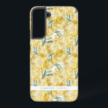 Waterverf Lemon Slices Pattern Personalized Samsung Galaxy Hoesje<br><div class="desc">Samsung Galaxy-Hoesje met een waterverf van citroenplakken. Personaliseer u door uw eigen naam toe te voegen of een korte zin toe te voegen. Dit citroen Samsung Galaxy Hoesje is perfect als een gepersonaliseerd geschenk.</div>