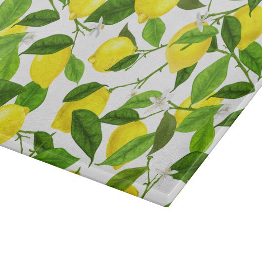 Waterverf Lemon Snijplank (Hoek)