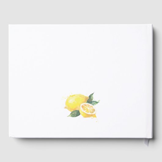 Waterverf Lemon speciale plaats Gastenboek (Achterkant)