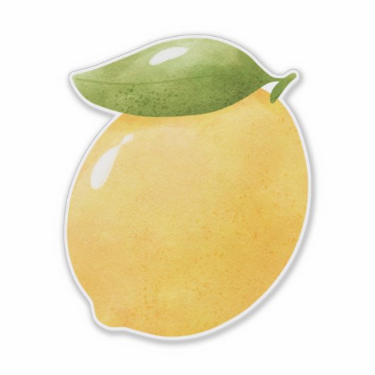 Waterverf Lemon Sticker (Voorkant)