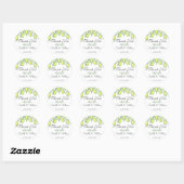Waterverf Lemon Summer Weddenschap Ronde Sticker (Vel)