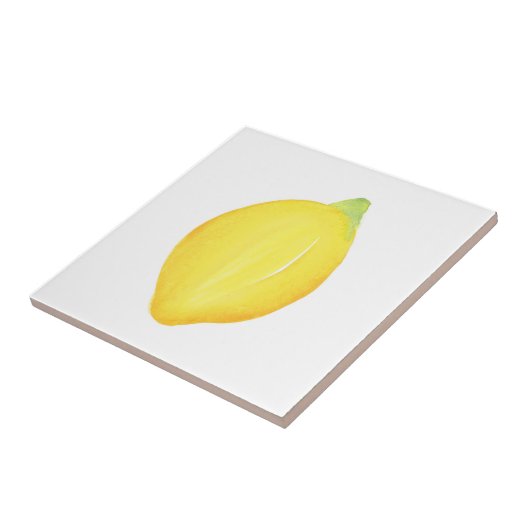 Waterverf Lemon Tegeltje (Zijkant)