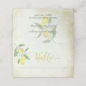 Waterverf Lemon Theme Kaarten plaatsen Formele din Plaatskaartje (Buitenkant ongevouwen)