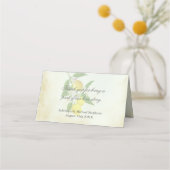 Waterverf Lemon Theme Kaarten plaatsen Formele din Plaatskaartje (Achterkant)