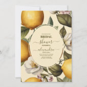 Waterverf Lemon Theme Vrijgezellenfeest Kaart (Voorkant)