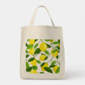 Waterverf Lemon Tote Bag (Achterkant)