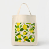 Waterverf Lemon Tote Bag (Voorkant)
