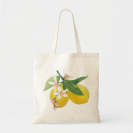 Waterverf Lemon Tote Bag