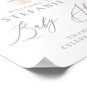 Waterverf Lemon Tree Baby shower Welkom Poster (Hoek)