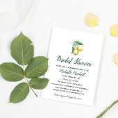 Waterverf Lemon Tree Branch | VRIJGEZELLENFEEST Kaart