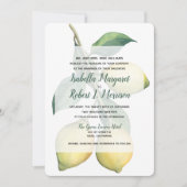 Waterverf Lemon Tree Branch | Weddenschap Kaart (Voorkant)