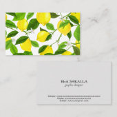 Waterverf Lemon Visitekaartje (Voorkant / Achterkant)