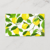 Waterverf Lemon Visitekaartje (Voorkant)