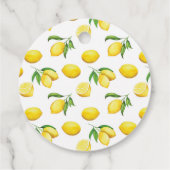 Waterverf Lemon Vrijgezellenfeest Bedankjes Labels (Achterkant)