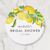 Waterverf Lemon Vrijgezellenfeest Bedankjes Labels (Voorkant)