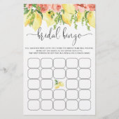 Waterverf Lemon Vrijgezellenfeest Bingo Spel (Voorkant)