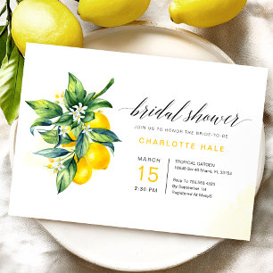 Waterverf Lemon Vrijgezellenfeest Kaart