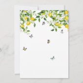 Waterverf Lemon Vrijgezellenfeest Kaart (Achterkant)