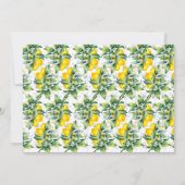 Waterverf Lemon Vrijgezellenfeest Kaart (Achterkant)