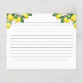 Waterverf Lemon Vrijgezellenfeest Recipe (Achterkant)