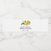 Waterverf Lemon Vrijgezellenfeest Waterfles Etiket