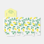 Waterverf Lemon Wedding Favor Box Bedankdoosjes (Uitgevouwen)