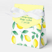 Waterverf Lemon Wedding Favor Box Bedankdoosjes (Voorkant Zijde)