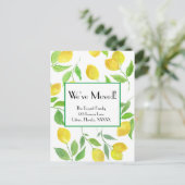 Waterverf Lemon-wijnstokken die we hebben verplaat Briefkaart (Staand voorkant)